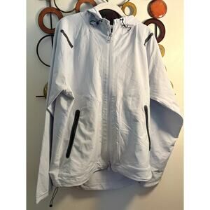 Men’s Under Armour medium light blue gray tech style jacket